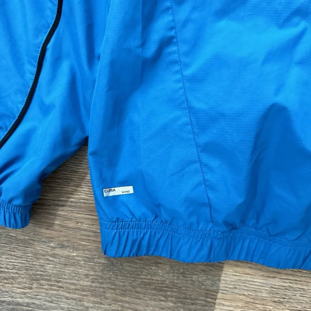 Adidas Climaproof Wind Men's Blue 1/4 Zip‎ Golf Pullover Sz Medium